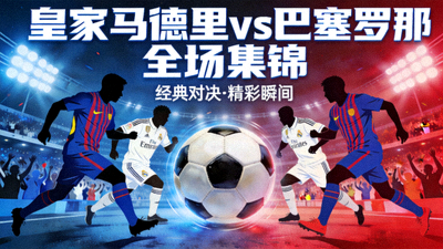 皇家马德里对阵巴塞罗那全场集锦视频封面图